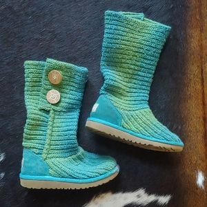 UGG Sweater Boots size 11 - ombre/tie dye